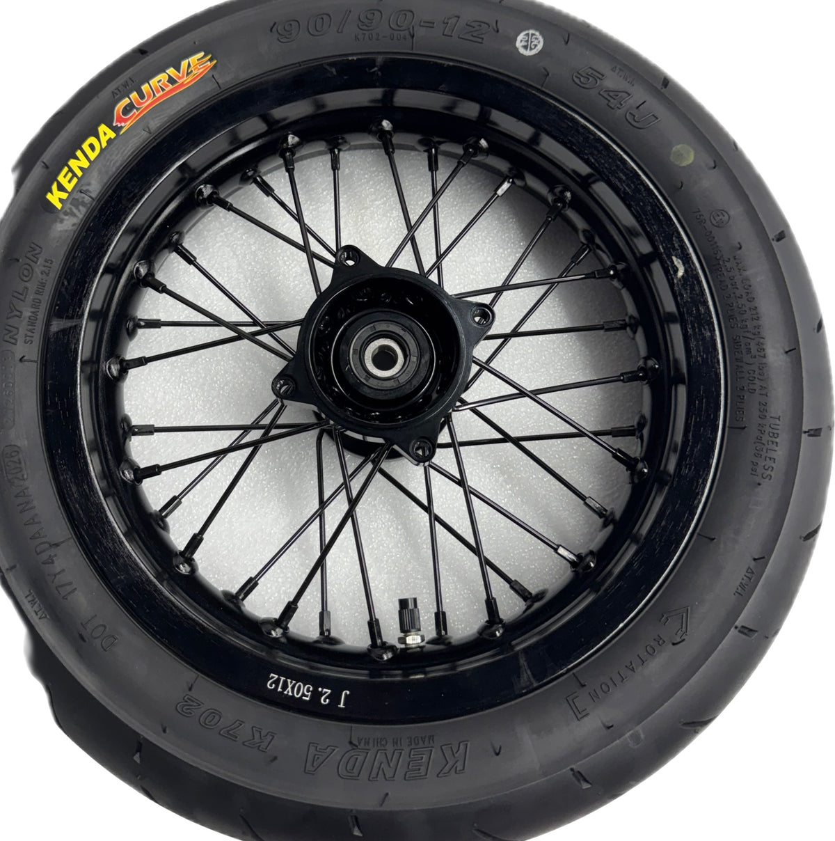 Razor MX or SX 12 Inch Supermoto Wheel Kit with CNC Aluminum Hub