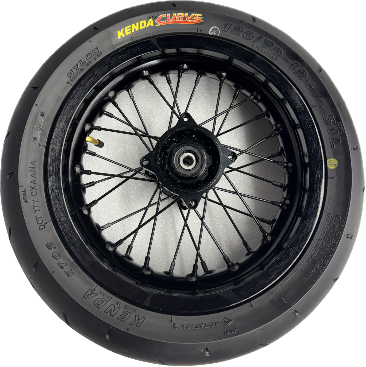 Razor MX or SX 12 Inch Supermoto Wheel Kit with CNC Aluminum Hub